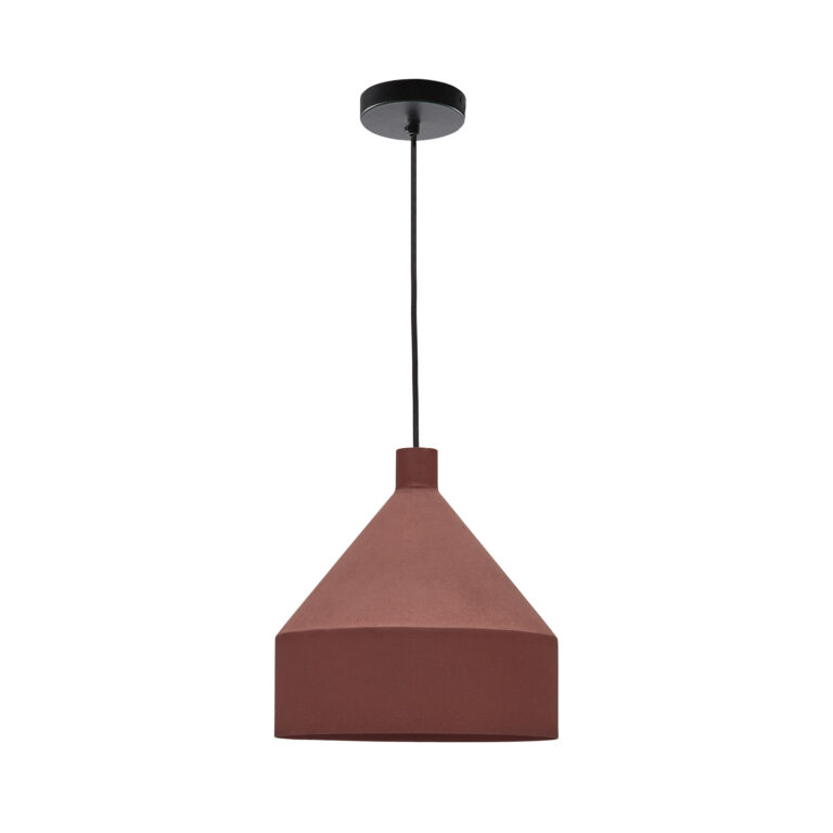 KAVE HOME Peralta loftlampe, rund - terracotta metal (Ø30)