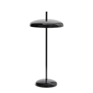 KAVE HOME Porte sort aluminium bærbar bordlampe