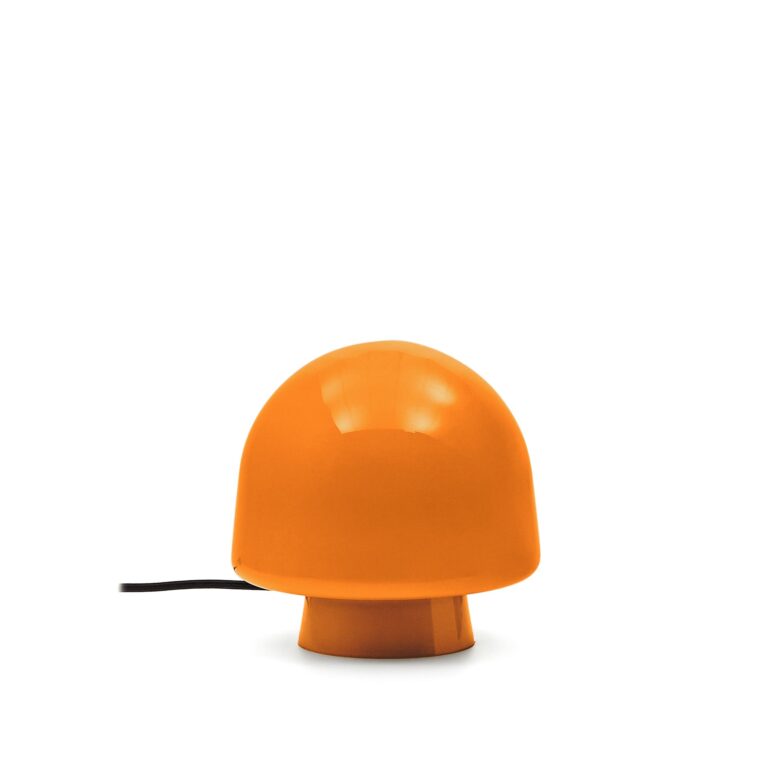 KAVE HOME Reig bordlampe, rund - orange glas (Ø20)