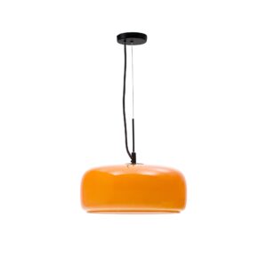 KAVE HOME Reig loftlampe, rund - orange glas (Ø38)