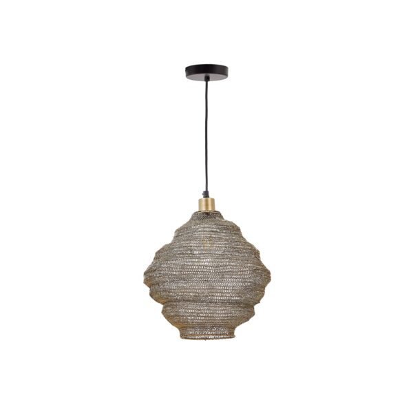 KAVE HOME Sarraco loftlampe, rund - guld jern (Ø30)