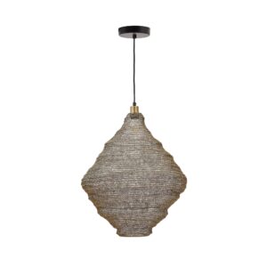 KAVE HOME Sarraco loftlampe, rund - guld jern (Ø58)