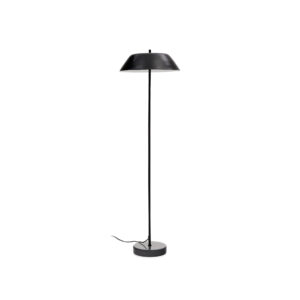 KAVE HOME Sayra gulvlampe lavet af sort marmor og metal i sortmalet finish