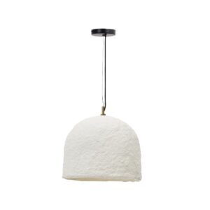 KAVE HOME Sineu loftlampe, rund - hvid papmaché (Ø34,5)