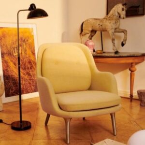 Kaiser idell 6580-F gulvlampe, mat sort