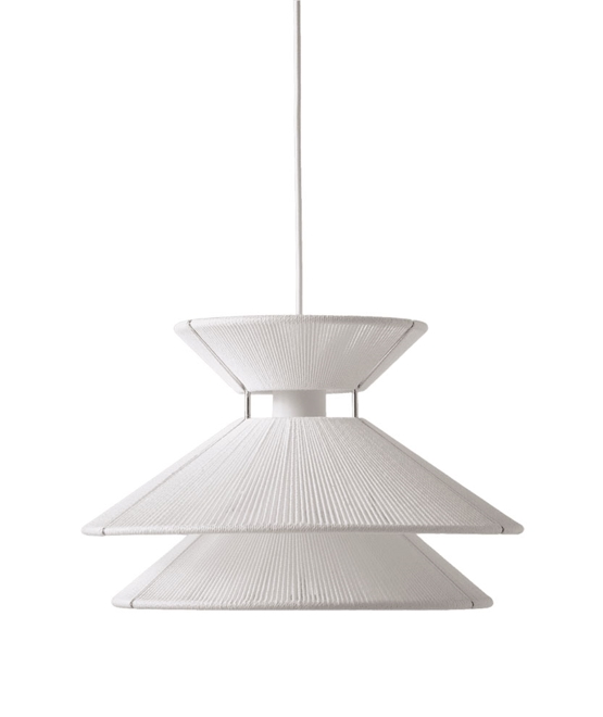 Kiku pendel, hvid/stål