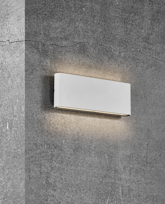 Kinver 26 udendørs væglampe LED, hvid