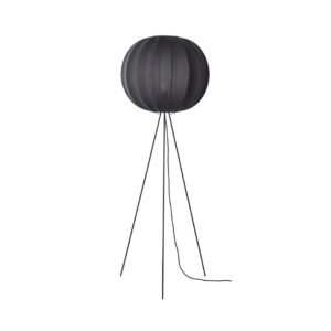 Knit-Wit 60 Round Gulvlampe High Sort - Made by Hand