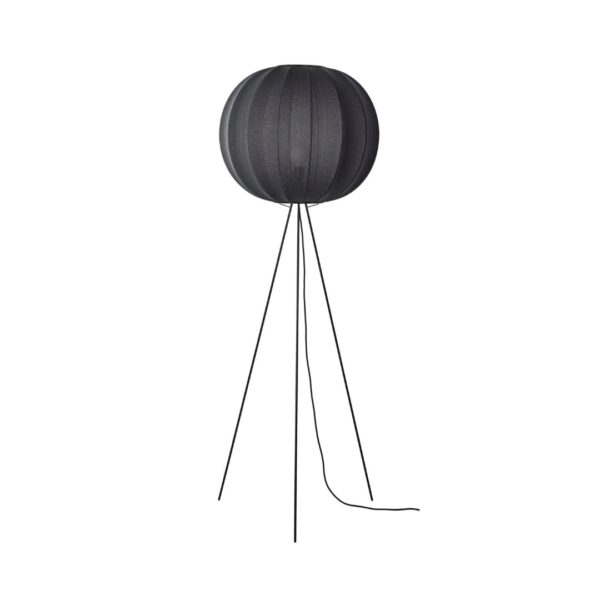 Knit-Wit 60 Round Gulvlampe High Sort - Made by Hand