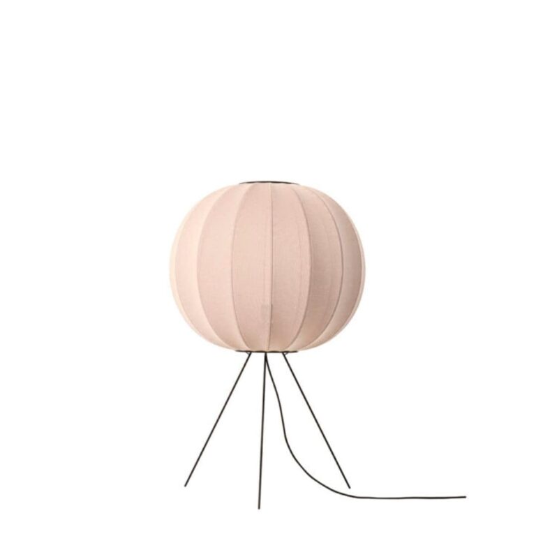 Knit-Wit 60 Round Gulvlampe Medium Sand Stone - Made by Hand