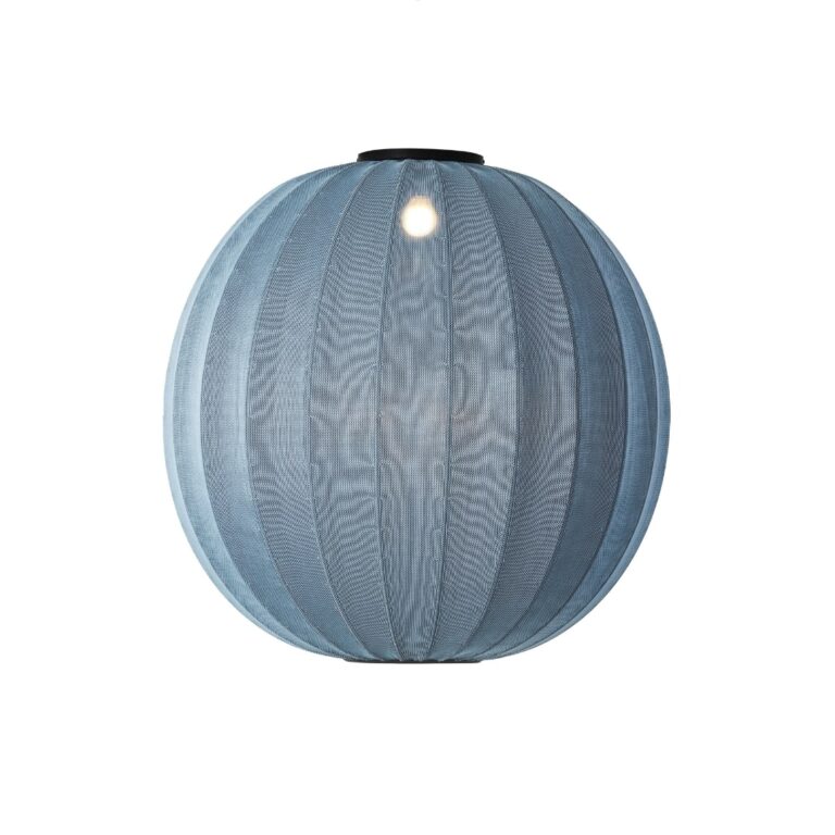 Knit-Wit 75 Rund Loftlampe Blue Stone - Made by Hand