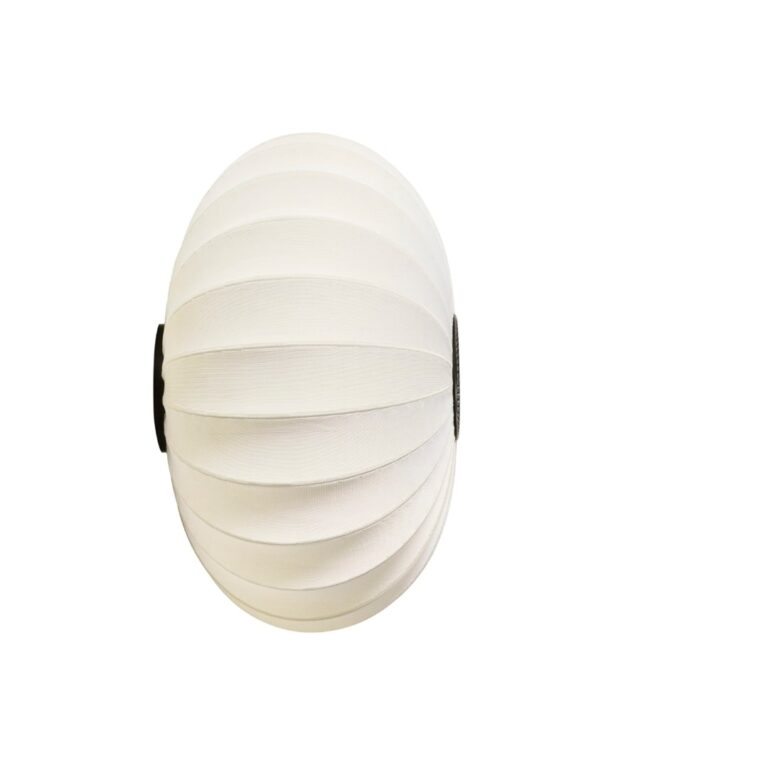 Knit-Wit 76 Oval Væg- og Loftlampe Perle Hvid - Made by Hand