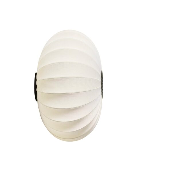 Knit-Wit Ø76 Oval Væg- og Loftlampe Perle Hvid - Made by Hand