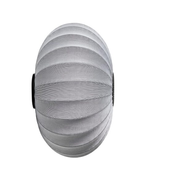 Knit-Wit Ø76 Oval Væg- og Loftlampe Silver - Made by Hand