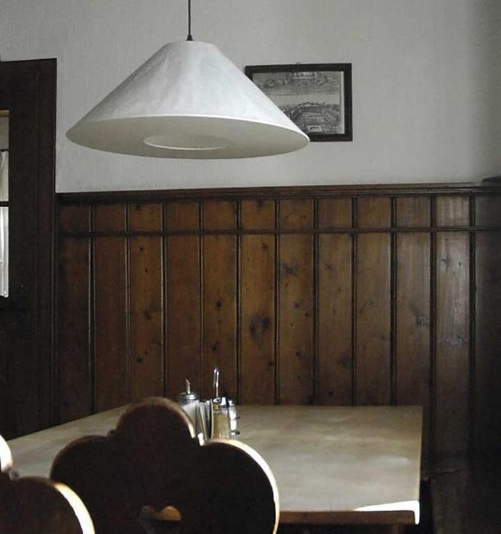 Knitterling pendel 200cm - med underskærm