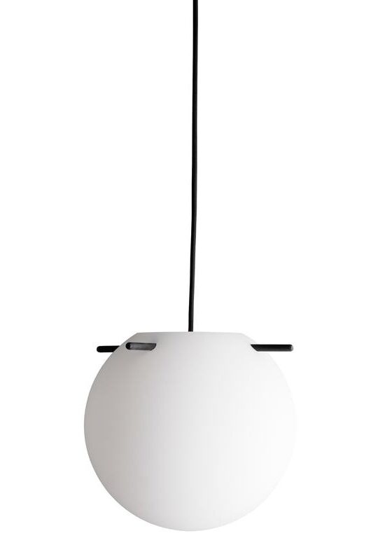 Koi pendel Ø25, opal/sort