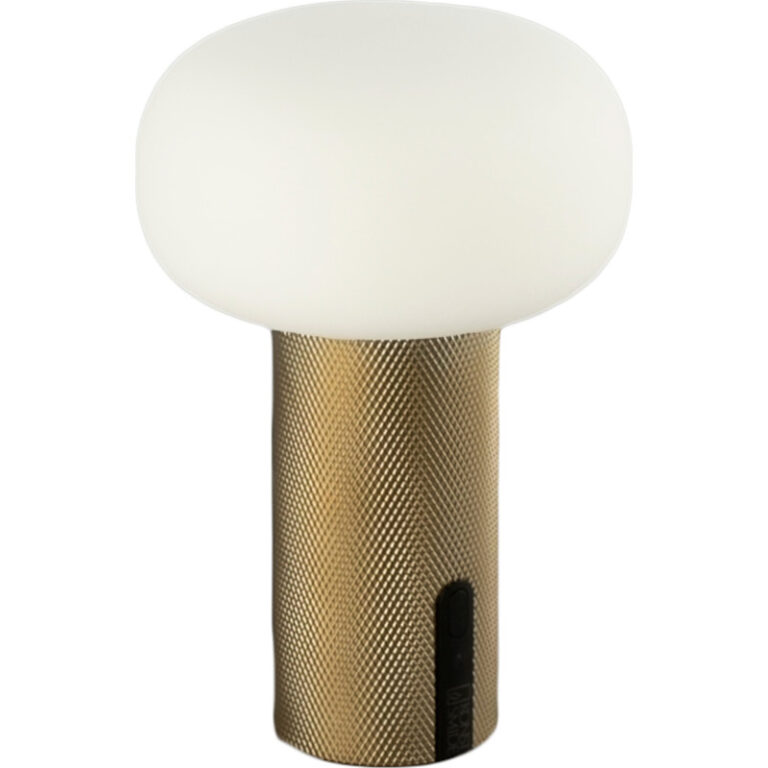 Konstsmide Antibes Mini genopladelig bordlampe, messing