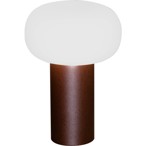 Konstsmide Antibes genopladelig bordlampe, rust