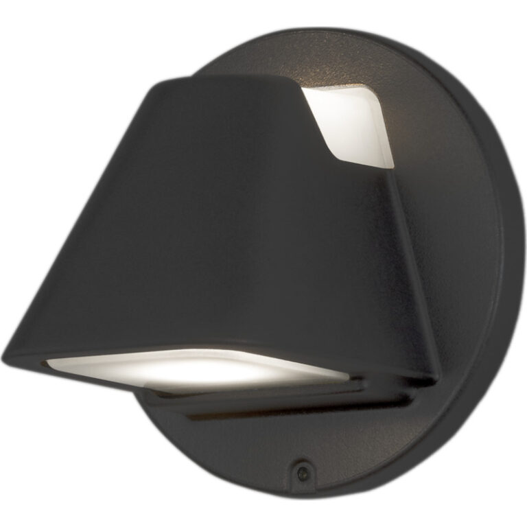 Konstsmide Hild udendørs væglampe, sort