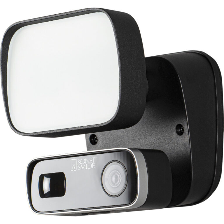 Konstsmide Smartlight udendørs væglampe med kamera, 10W