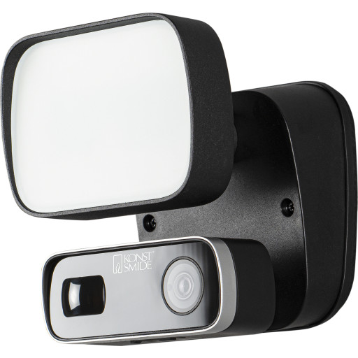 Konstsmide Smartlight udendørs væglampe med kamera, 10W