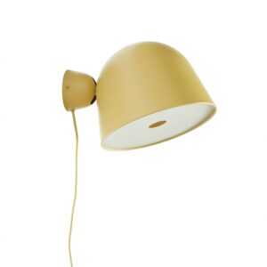 Kuppi væglampe, mustard gul