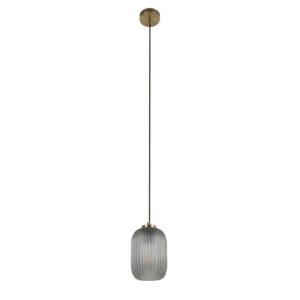 LAFORMA Hestia loftlampe - grå glas og messing metal