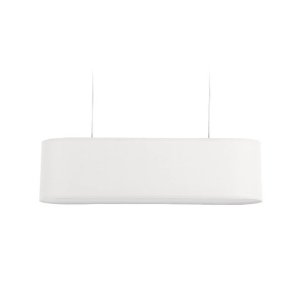 LAFORMA Palette loftlampe - hvid hør og metal (20x75)