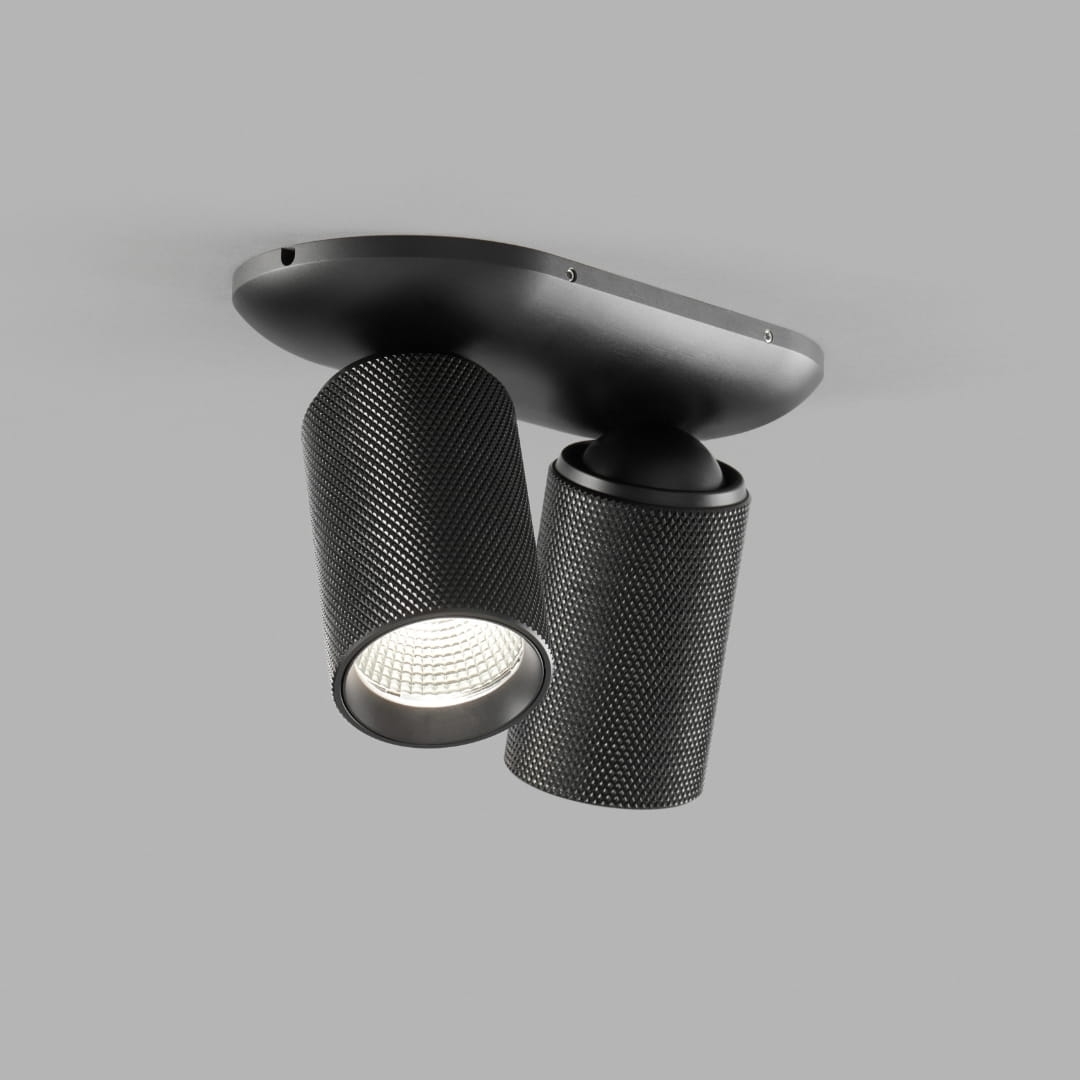 LIGHT-POINT Switch Tune Raw 2 2700/3000K Sort Loftlampe