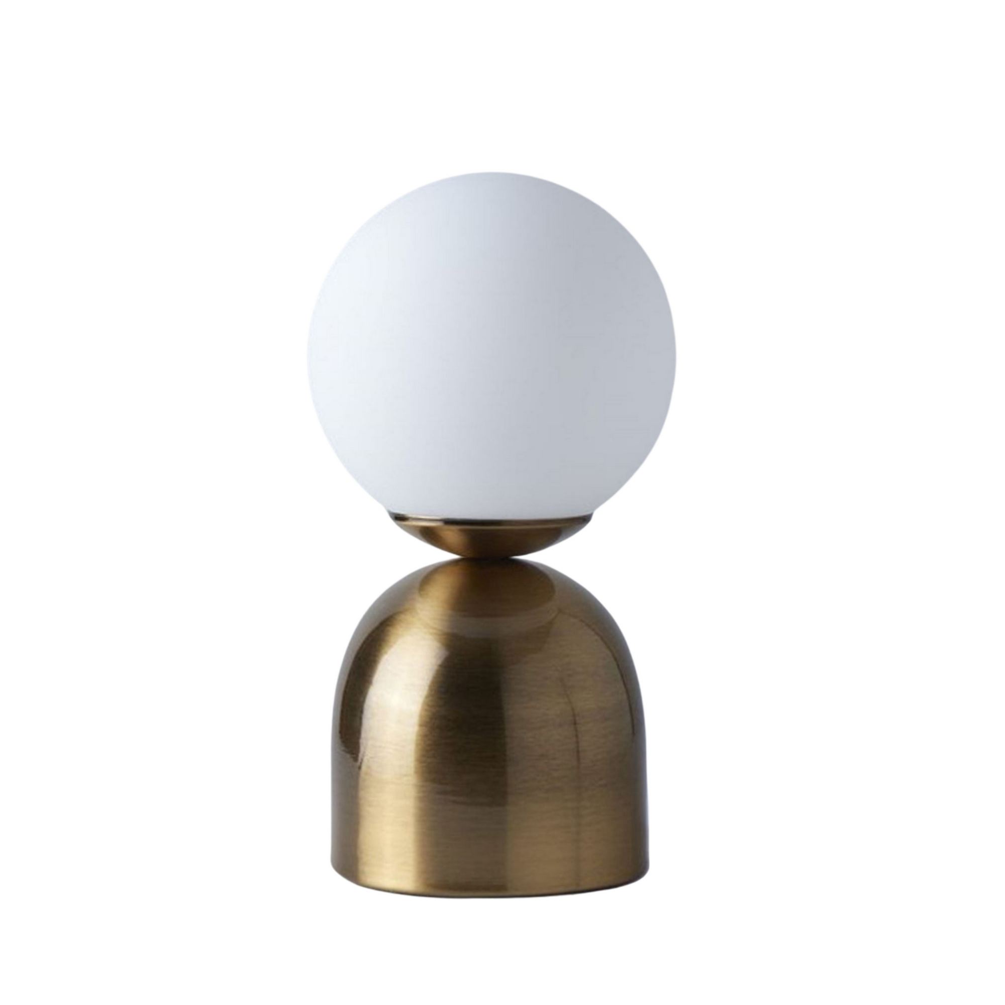 LUMI 242095 bordlampe - hvid glas og metal