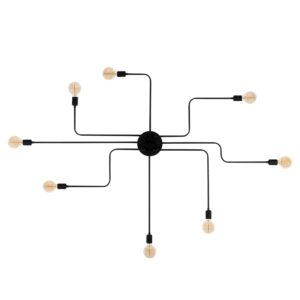 LUMI Ascoli Piceno loftlampe - sort jern