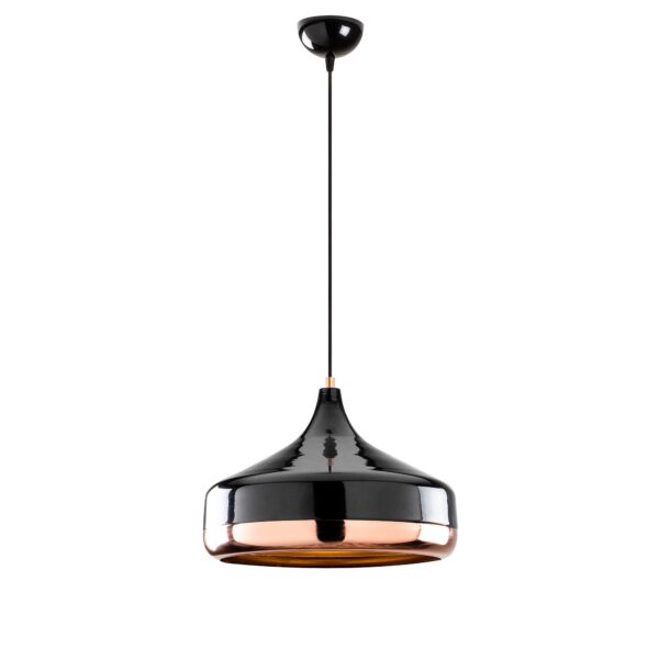 LUMI Auranix loftlampe - kobber og sort metal