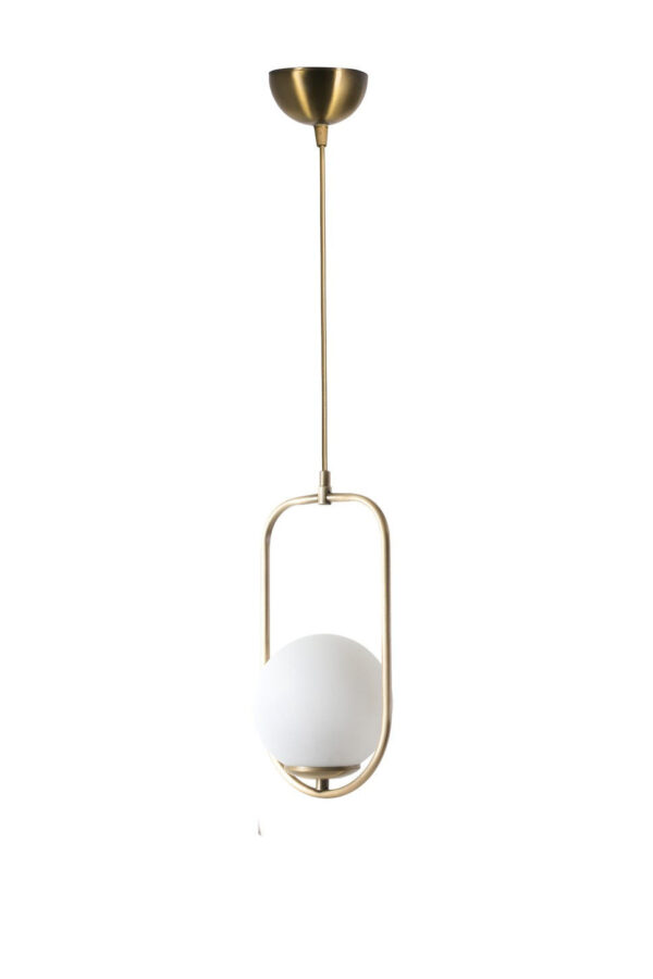 LUMI Auranthia loftlampe - hvid og kobber metal