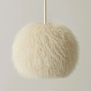 LUMI BK080 loftlampe, justerbar højde - hvid jute