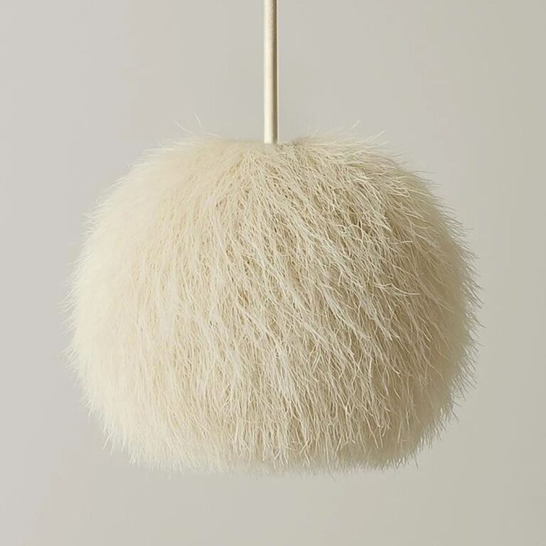 LUMI BK080 loftlampe, justerbar højde - hvid jute