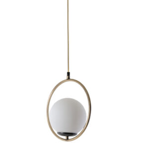 LUMI Ceuta loftlampe - hvid og kobberfarvet metal