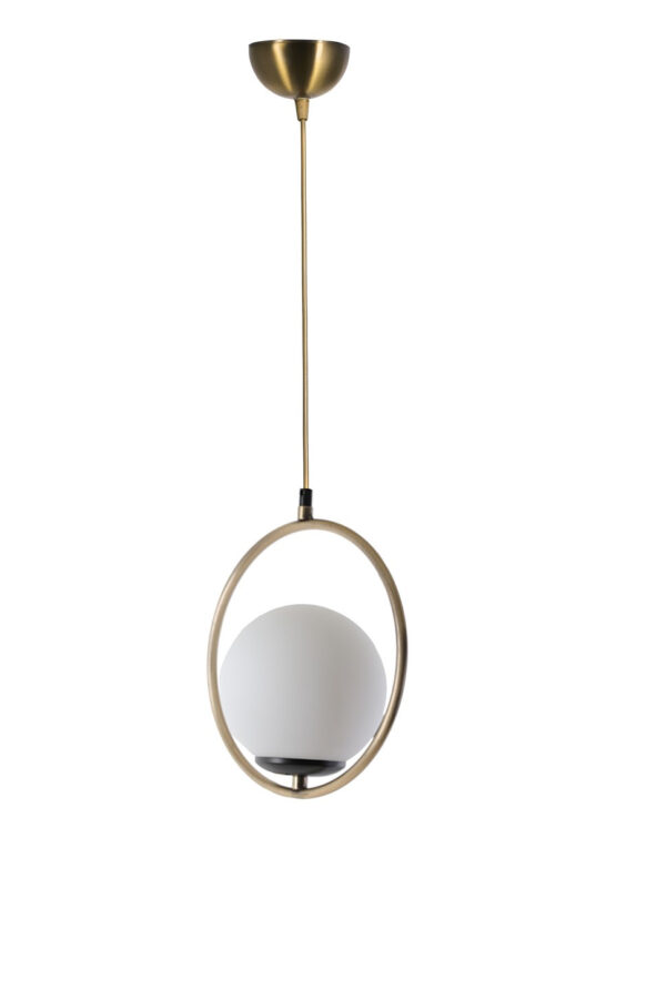LUMI Ceuta loftlampe - hvid og kobberfarvet metal