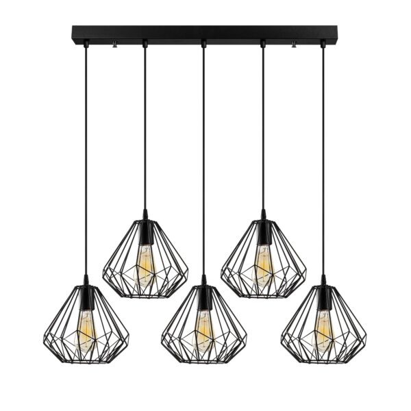 LUMI ChÃ¢teauroux loftlampe - sort metal