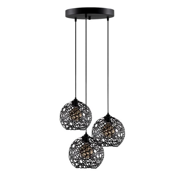 LUMI Foggia loftlampe - sort metal