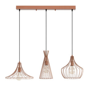 LUMI Forlì loftlampe - kobberfarvet metal