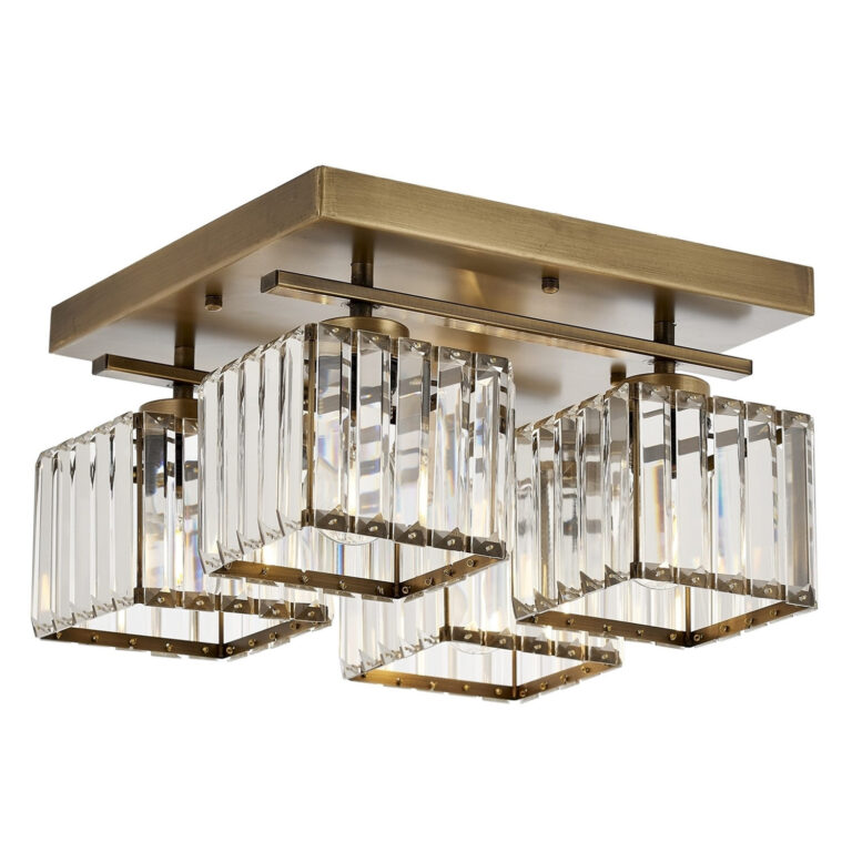 LUMI Guadalajara loftlampe - guld krystal og metal