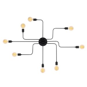 LUMI Iridion loftlampe - sort metal