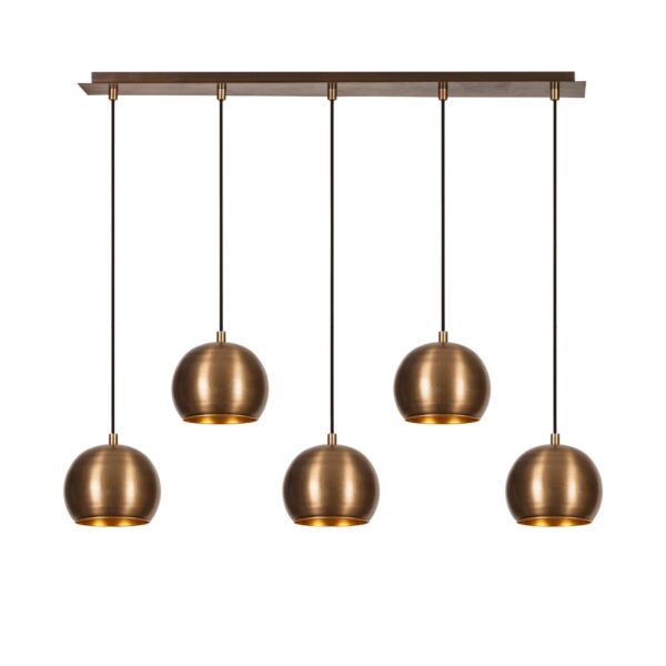 LUMI Lunarae loftlampe - guld jern