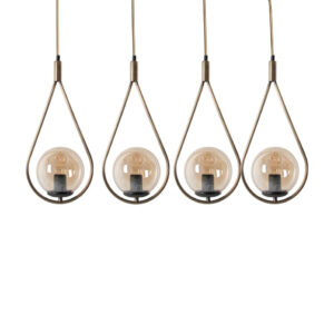 LUMI Mérida loftlampe - kobberfarvet metal