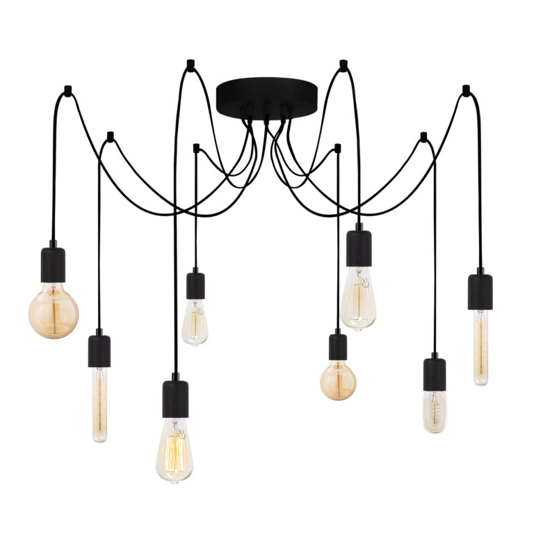 LUMI Montijo loftlampe - sort metal