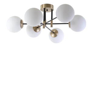 LUMI Orange loftlampe - hvid og metal