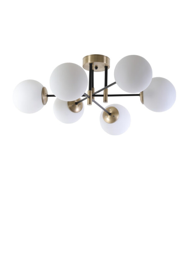 LUMI Orange loftlampe - hvid og metal