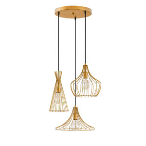 LUMI Paterna loftlampe - guld metal