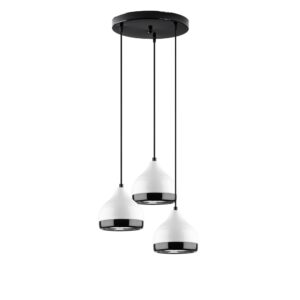 LUMI Périgueux loftlampe - hvid metal