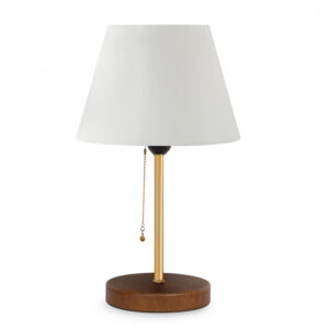 LUMI Ponferrada bordlampe - creme PVC og metal/MDF